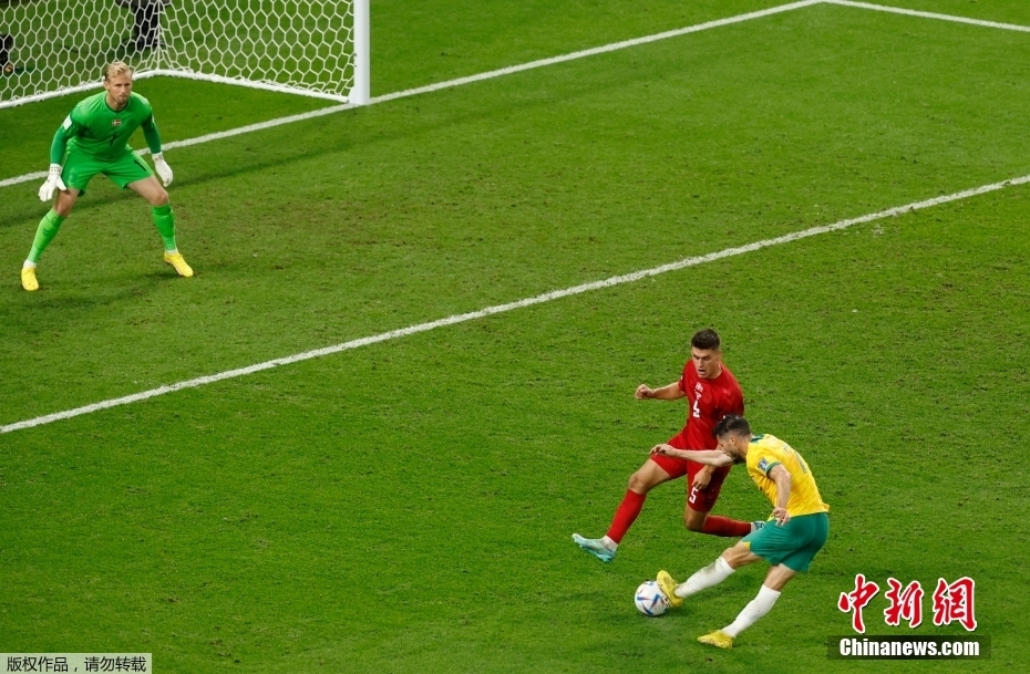 澳大利亚1-0力克丹麦创亚足联历史首进淘汰赛