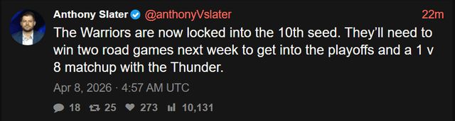 勇士常规赛排名锁定西部第10 附加赛挑战与球迷